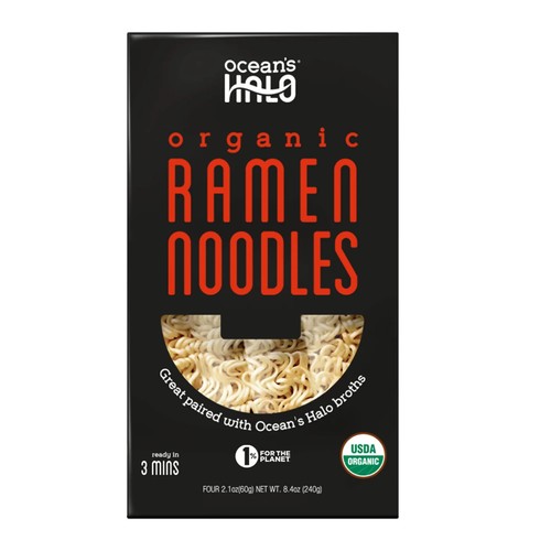 (6 pack) Ocean's Halo, Organic Ramen Noodles, Vegan, USDA Organic, Fast and Easy - Picture 2 of 9