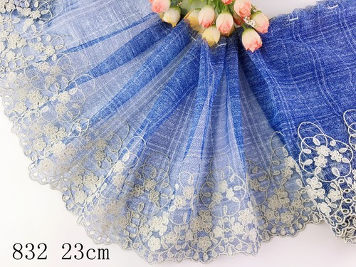 1 Yard Delicate Embroidered Flower Tulle Lace trim Wedding/sewing/craft Lace 63 - Picture 24 of 84