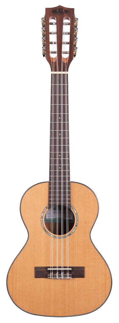 KALA KA-SCAC-T8 - Глянцевая 8-струнная теноровая гавайская гитара из массива кедра и акации, с чехлом