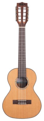 KALA KA-SCAC-T8 - Gloss Solid Cedar Top Acacia 8-String Tenor Ukulele, with Bag