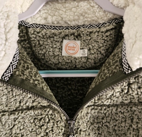 Wonder Nation Kid's Sz 18 Snuggly 1/4 Zip Pullover - Picture 2 of 5