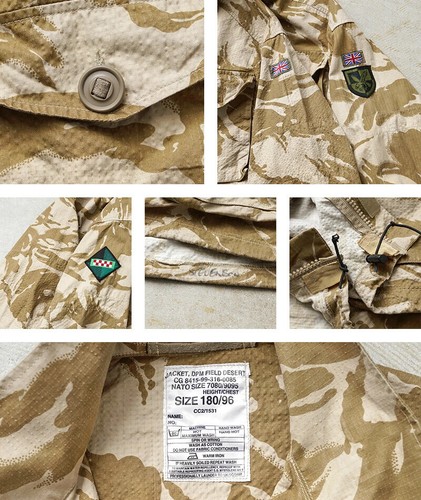 Vintage British army S95 desert camo jacket combat smock DPM camouflage ripstop - Picture 15 of 15
