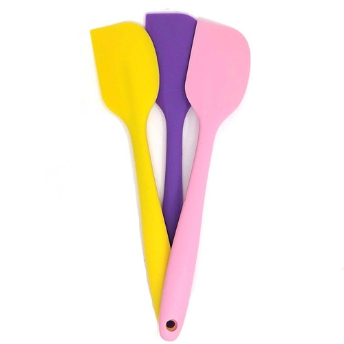 Silicone Spatula Scrapers Set 3-Pack Heat Resistant Kitchen Baking Tools 27cm - Picture 4 of 6