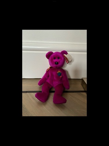 TY Beanie Babies MILLENIUM BEAR PINK JAN 01/1999 - PINK - Bär - - Bild 1 von 2