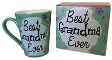 KINREX Mothers Day Gifts - Best Grandma Ever Ceramic Coffee/Tea Cup  12 oz.
