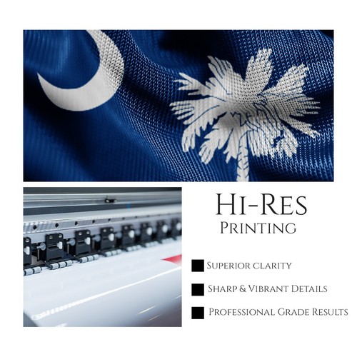 Promo Patriot's South Carolina State Flagge einlagig Rückseite gedruckt 200DNylon - Bild 43 von 65