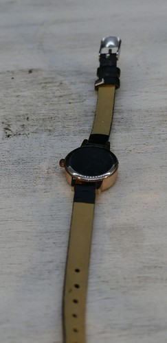 Huans Swiss made wrist analog womens watch bevelled crystal with leather band  - Picture 11 of 11