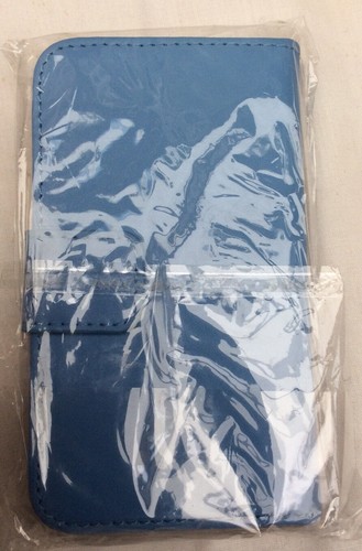 BRAND NEW SAMSUNG ACE3 Case Cover Wallet Blue Leather Protects Phone Smart Neat - Picture 9 of 9