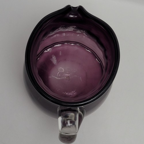 Amethyst Glas Krug Lila Limonade Wasserkrug mit klarem Griff - Bild 7 von 15