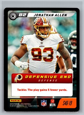 Jonathan Allen Play 2019 NFL Five S46-19 Football NFL Card TCG CCG Commanders