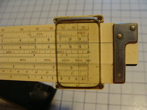 vintage Slide Rule: K & E 4080-3 in case s.n. 380390 w cracked cursor 4 patients - Picture 7 of 10