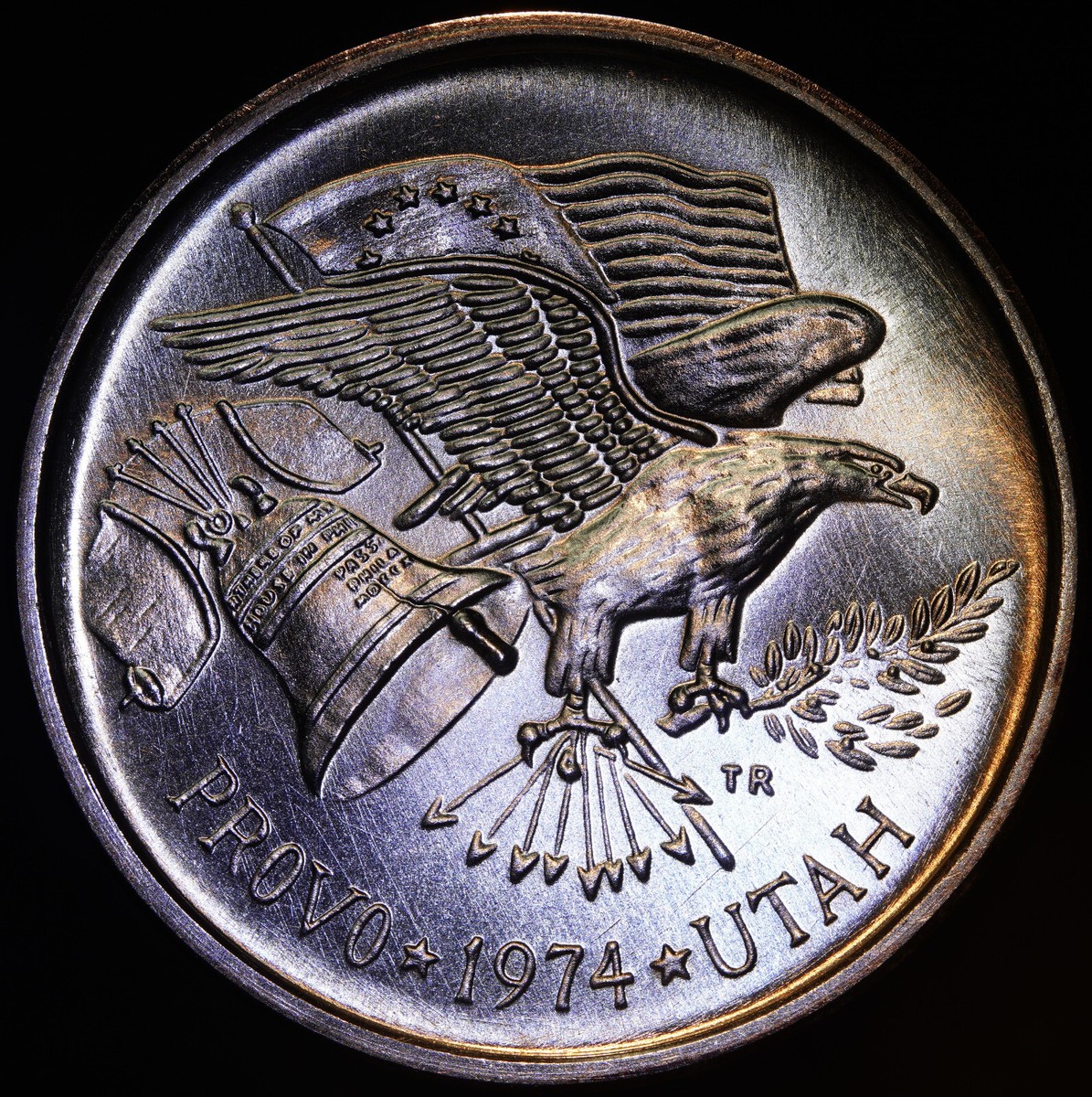 1974 Provo Utah Liberty Metals Incorporated 1oz 999 FINE Silver