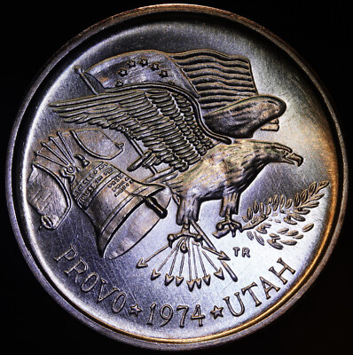 1974 Provo Utah Liberty Metals Incorporated 1oz 999 FINE Silver