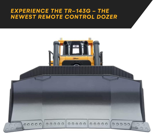 RC Bulldozer Toys for Boys - Remote Control Construction Vehicle with Metal Shov - Picture 2 of 12