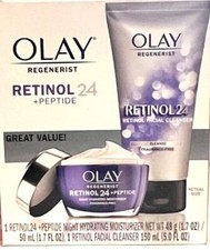 Olay Regenerist Retinol 24 + Peptide Face Wash and Moisturizer - Duo Pack - 5 fl