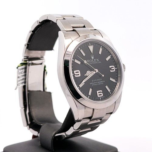 Pre-Owned Rolex Explorer 39mm Stainless Steel Watch 214270, S103597, Box/Card - Picture 4 of 9