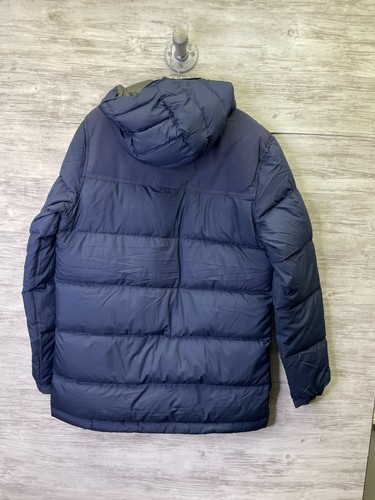 LL Bean Jacke Herren M Mountain Classic Daunenparka Kapuze Blau Downtek Puffer - Bild 9 von 11