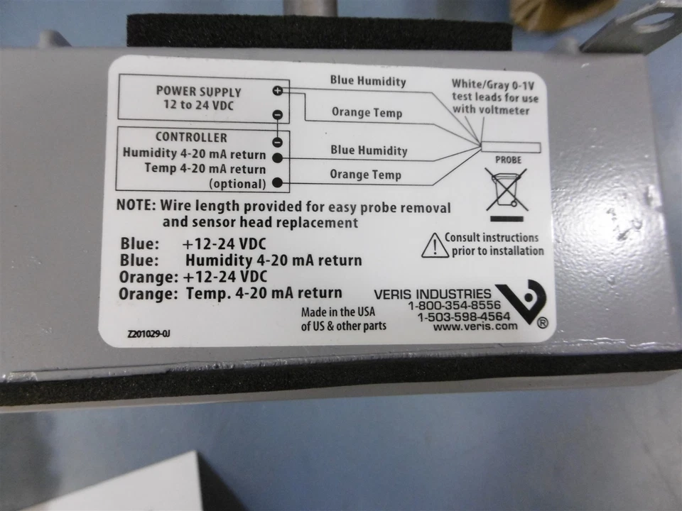 Veris Industries Humidity Sensor Ducting Sensor HD5XMSX - Image 4 of 4