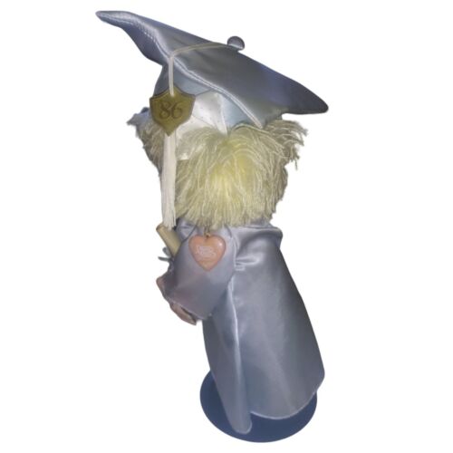 Precious Moments Graduation Jenny Blonde Doll with Stand Sam Butcher - Picture 3 of 18