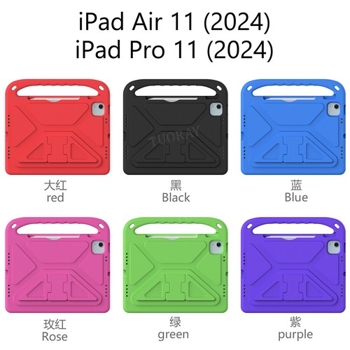 Kids Shockproof Case Cover For iPad 5 6 7 8 9 10 11 Gen Pro Air 11 13" Mini 6th - Picture 2 of 73