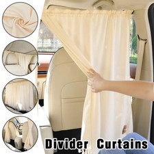 Car Auto Privacy Divider Curtains Split Push-Pull Curtains Sun Shades Curtain