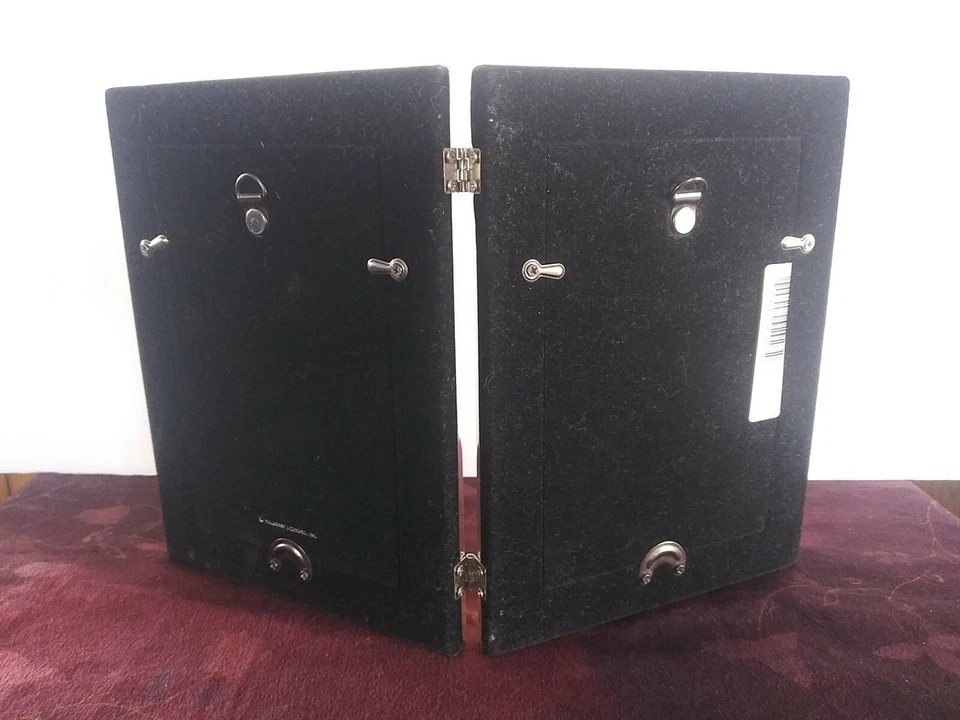 Porta-retrato duplo de metal sólido 4" x 6" marca registrada casamento/anniv - Imagem 4 de 4