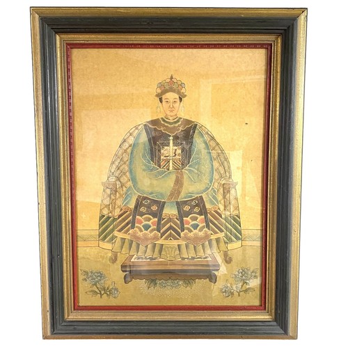 Chinese Empress Portrait 20th Century Ancestor Print Framed - Picture 12 of 12