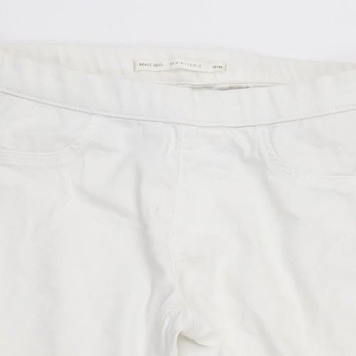 Brave Soul Womens White Cotton Blend Jegging Jeans Size 10 L28 - Picture 8 of 12