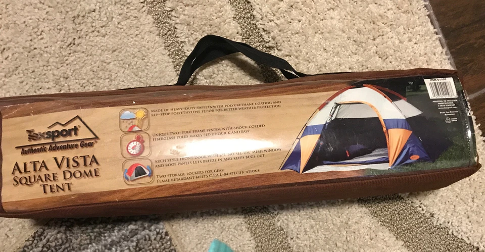 Texsport ALTA VISTA Square Dome Tent 3 Person. NIB! - Image 2 of 4