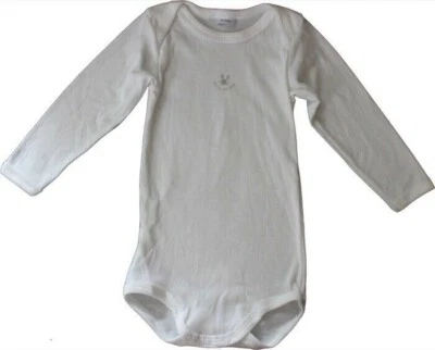 Body manica lunga Petit Bateau nuovo taglia 74 bianco coniglietto