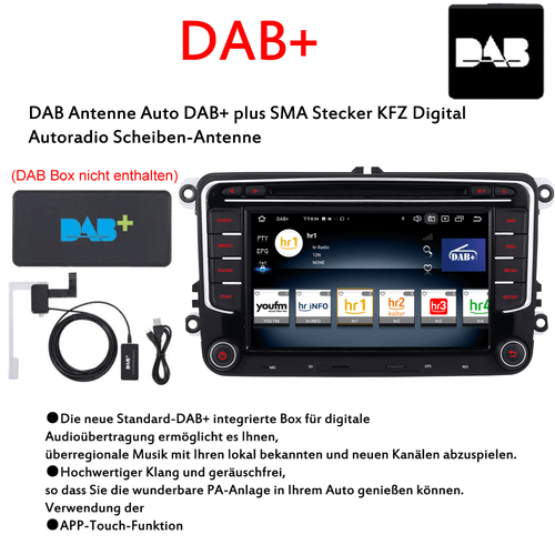 7" Autoradio GPS RDS Für VW Golf 5/6 Passat Touran Seat Skoda RDS USB DAB DVD FM - Bild 5 von 16