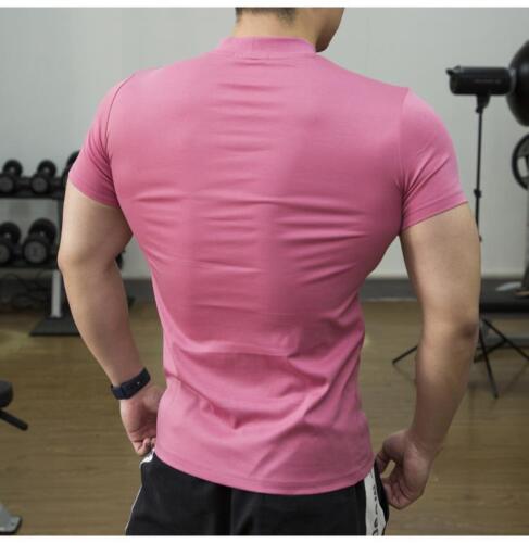 Men's Long Sleeve Athletic T-Shirts Workout Muscle Tee Compression Base Layer - Picture 21 of 30