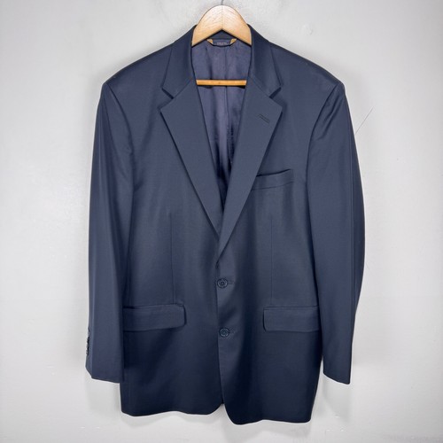 Brooks Brothers 1818 Madison Blazer Men 42L Navy Blue 2 Button 100% Wool USA