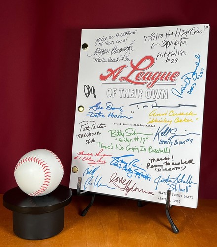 A League of Their Own Guión Firmado - Reimpresiones de Autógrafos - Tom Hanks - Béisbol - Imagen 1 de 8