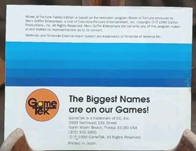 Lot Of Nes Manuals Game Tek: Classic Concentration, Wheel Of Fortune, Wheel...