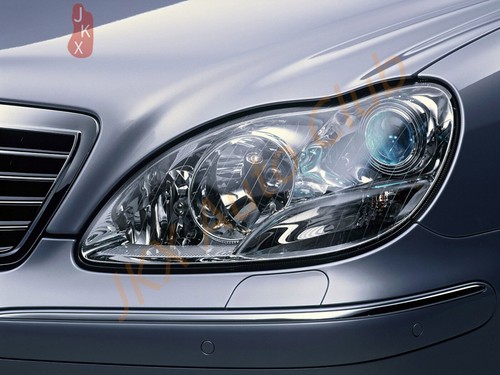 For Mercedes Benz W220 S-Class 1998-2005 Left+Right Headlight Lens Shell+Glue s - Picture 7 of 11