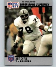 Art Shell 1990 Pro Set Super Bowl 160 #60 Raiders (BOX 44) ID:17847