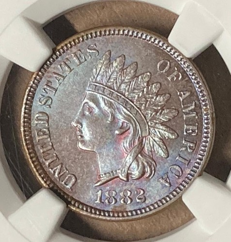1882 NGC MS64 BN Indian Head Cent 1c - Bild 4 von 4