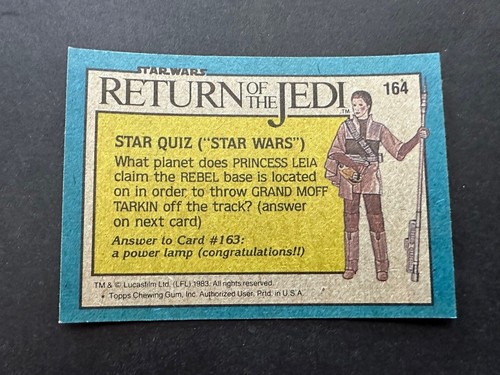 1983 Topps Star Wars: Return of the Jedi Series 2 Singles (Blue) - YOU CHOOSE - Picture 42 of 151