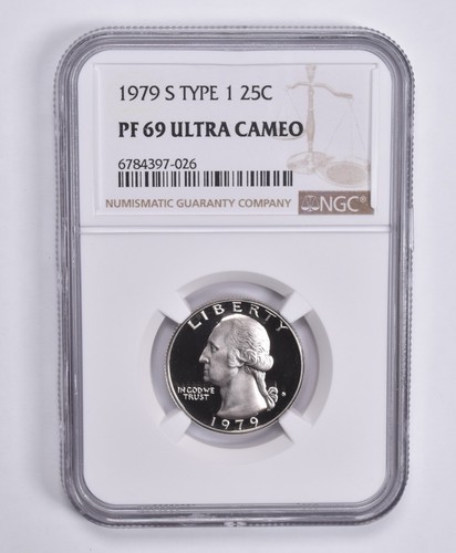 PF69 UCam 1979-S Type 1 ONE Washington Quarter NGC Graded Brown Label - Picture 1 of 5