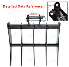For Mini Excavators Excavator TYPHON Attachment Rake Attachments Tools.