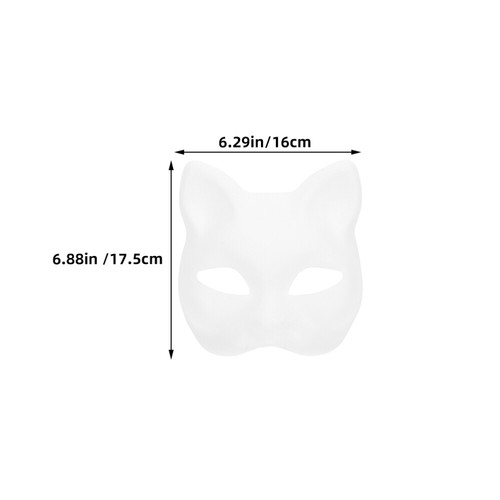 4 Pezzi Maschera Vuota Uomo e Donna Bambino Maschere Bianco Fai da Te Dipinto a Mano - Foto 12 di 12