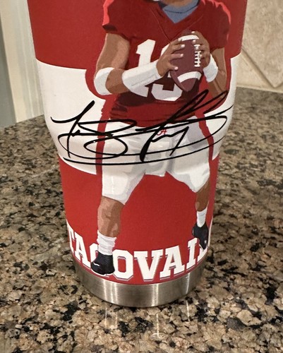 ($32) Tua Tagovailoa #13 ALABAMA CRIMSON TIDE Stainless Steel 20oz Tumbler (New) - Picture 14 of 18