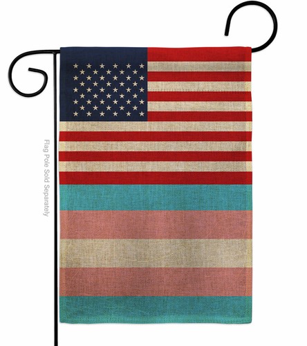 US Transgender Burlap Garden Flag Support Pride Decorative Gift Yard Banner - Picture 2 of 19