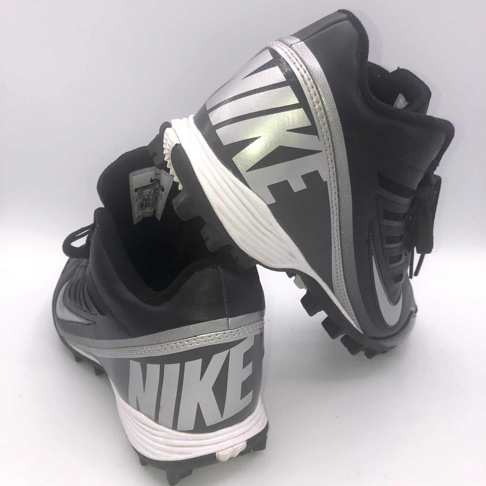 silver youth football cleats