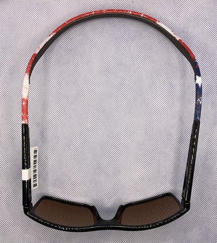 Hoven "Monix" Sunglasses - Black & American Flag w/ Fire Lens & Clic Tech - NEW - Picture 5 of 6