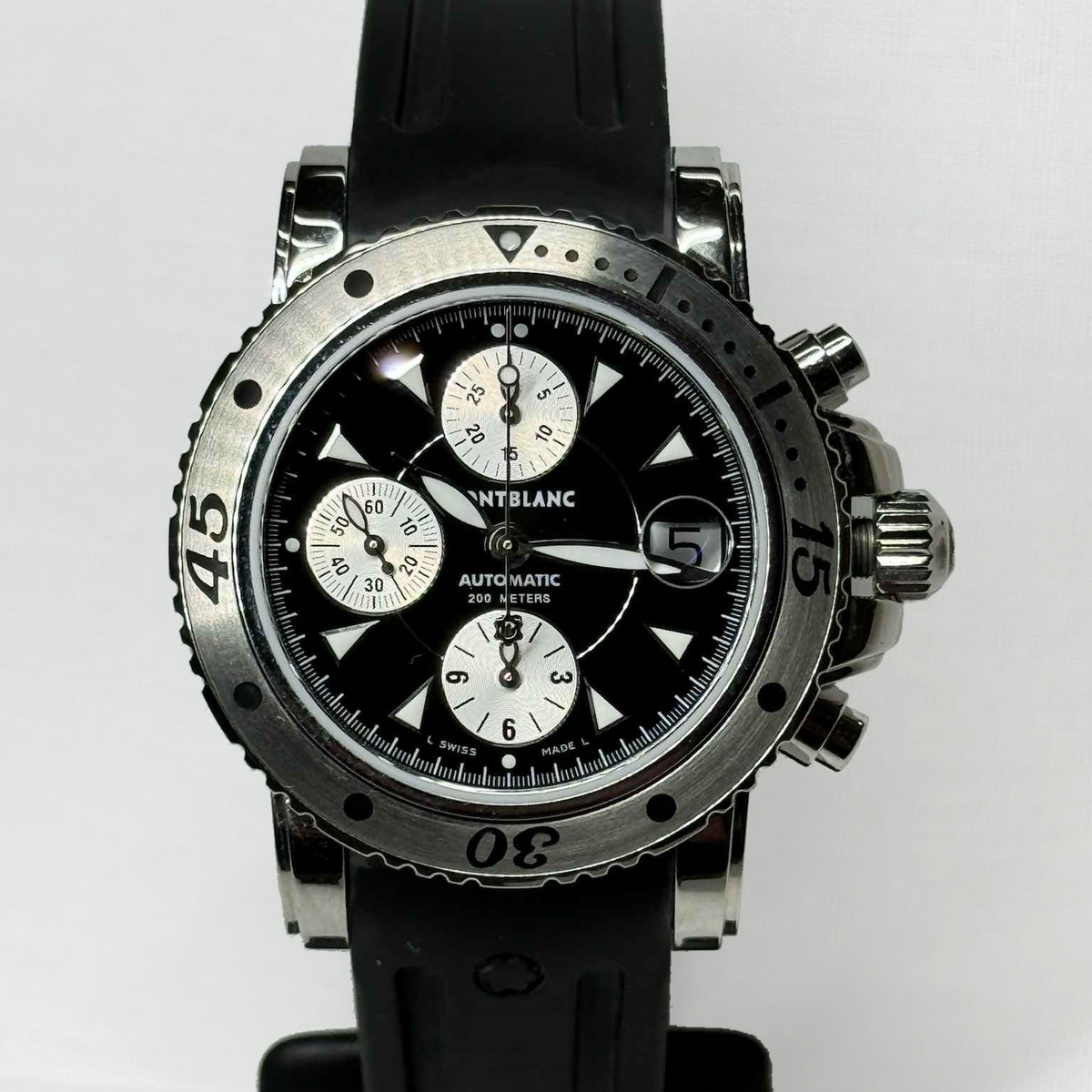 Montblanc Meisterstuck Black Dial Stainless Steel Automatic 41mm