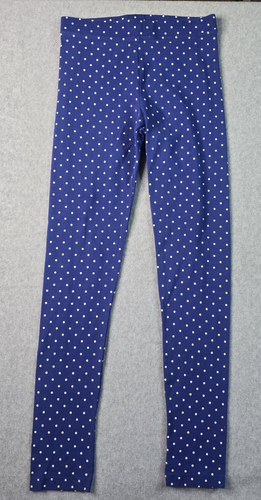 Gymboree Girls L 12 Lot of 2 Leggings Solid Navy Blue Polka Dot Casual Stretch - Picture 8 of 12