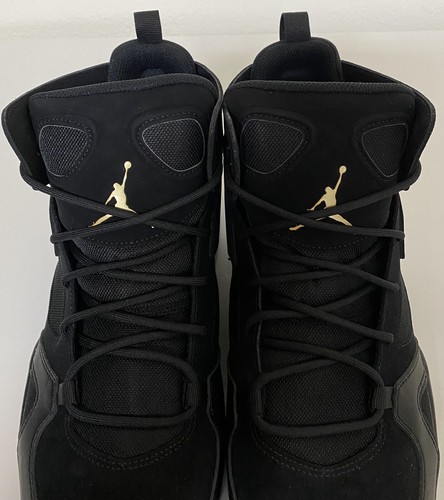 Nike Air Jordan Flight Club ‘91 Mens Sz 13 Black Metallic Gold DMP DC7329-007 - Picture 5 of 12