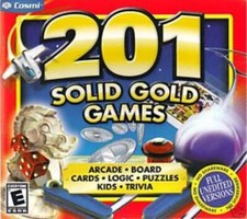 201 Solid Gold Games PC CD cards dice slots puzzle board game collection FULL